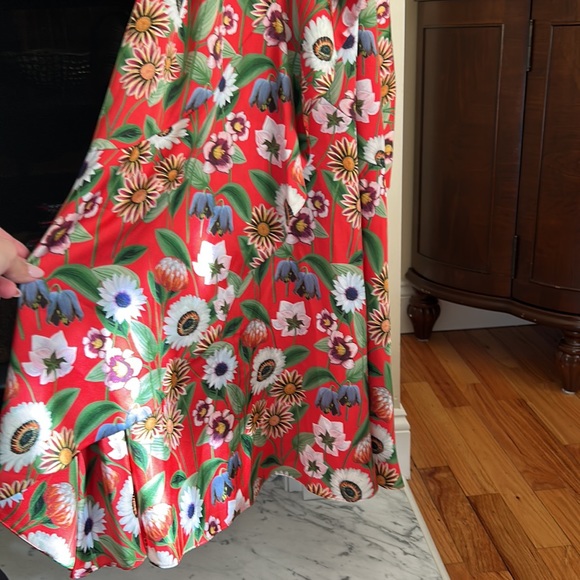 Borgo de Nor, size 14, floral poppy faux wrap dress. NWT. - Picture 3 of 4